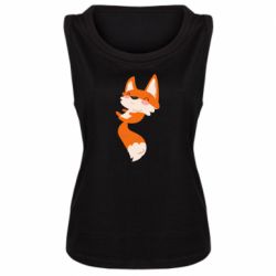 Женская майка Happy fox - PrintSalon
