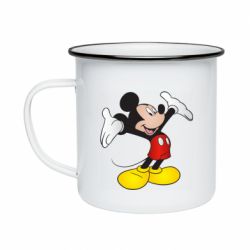 Кружка емальована Happy Mickey Mouse - PrintSalon