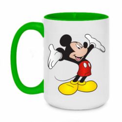 Чашка двокольорова велика Happy Mickey Mouse - PrintSalon