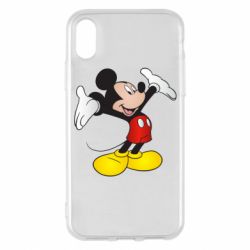 Чохол для iPhone X/Xs Happy Mickey Mouse - PrintSalon