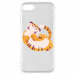 Чехол для iPhone SE 2022 Happy tiger - PrintSalon