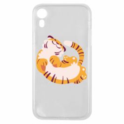 Чехол для iPhone XR Happy tiger - PrintSalon
