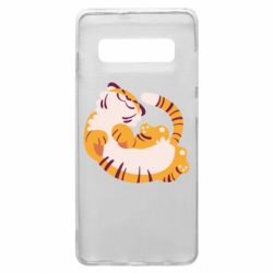 Чехол для Samsung S10+ Happy tiger - PrintSalon