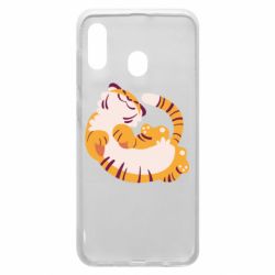 Чехол для Samsung A20 Happy tiger