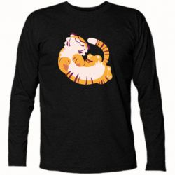 Футболка с длинным рукавом Happy tiger - PrintSalon