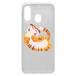Чехол для Samsung A40 Happy tiger - PrintSalon