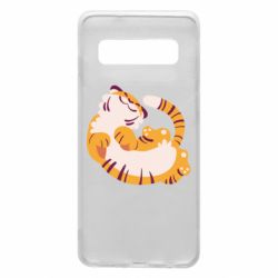 Чехол для Samsung S10 Happy tiger - PrintSalon