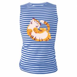 Майка-тельняшка Happy tiger - PrintSalon