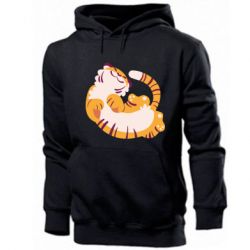 Мужское худи Happy tiger - PrintSalon