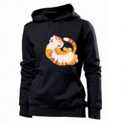 Женское худи Happy tiger - PrintSalon