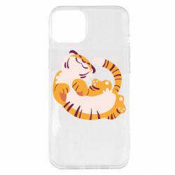 Чехол для iPhone 14 Plus Happy tiger - PrintSalon