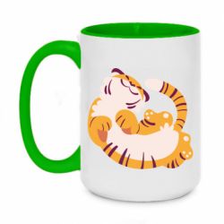Чашка двухцветная 420ml Happy tiger - PrintSalon