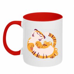 Чашка двокольорова Happy tiger