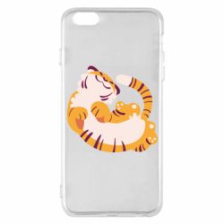 Чехол для iPhone 6 Plus/6S Plus Happy tiger - PrintSalon
