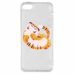 Чехол для iPhone5/5S/SE Happy tiger - PrintSalon