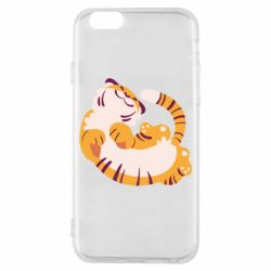 Чехол для iPhone 6/6S Happy tiger - PrintSalon