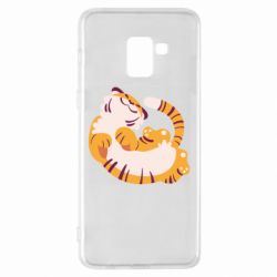 Чехол для Samsung A8+ 2018 Happy tiger - PrintSalon
