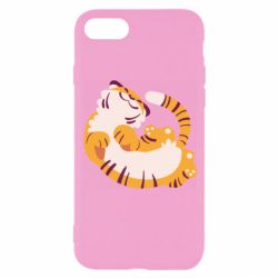 Чехол для iPhone 8 Happy tiger - PrintSalon