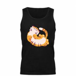 Мужская майка Happy tiger - PrintSalon