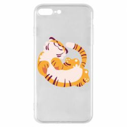 Чехол для iPhone 8 Plus Happy tiger - PrintSalon