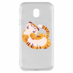 Чехол для Samsung J3 2017 Happy tiger - PrintSalon