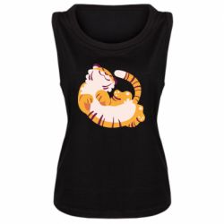 Женская майка Happy tiger - PrintSalon