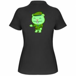 Женское поло happy tree friends flippy - PrintSalon