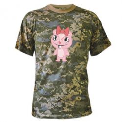 Камуфляжна футболка happy tree friends хихикає - PrintSalon