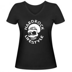 Жіноча футболка з V-подібним вирізом Hardrock lifestyle - PrintSalon