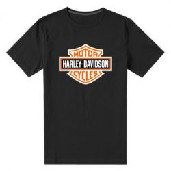 Мужская футболка премиум Harley-Davidson logo - PrintSalon