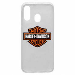 Чехол для Samsung A40 Harley-Davidson logo