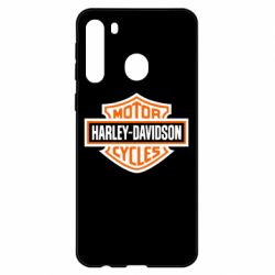 Чехол для Samsung A21 Harley-Davidson logo