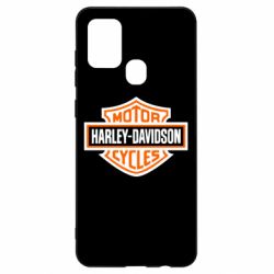Чехол для Samsung A21s Harley-Davidson logo - PrintSalon