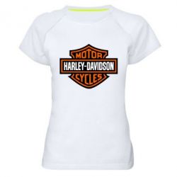 Женская футболка для спорта Harley-Davidson logo - PrintSalon
