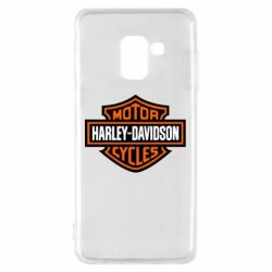 Чехол для Samsung A8 2018 Harley-Davidson logo