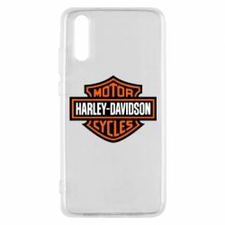 Чехол для Huawei P20 Harley-Davidson logo - PrintSalon