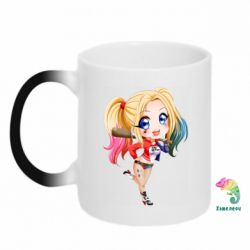 Чашка-хамелеон Harley quinn anime about tits - PrintSalon