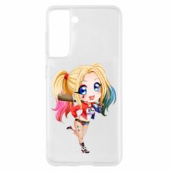 Чехол для Samsung S21 Harley quinn anime about tits-PrintSalon Чехол для Samsung S21 Harley quinn anime about tits