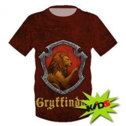 Детская 3D футболка Harry Potter gryffindor - PrintSalon