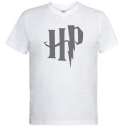Чоловіча футболка з V-подібним вирізом Harry Potter logo 1 - PrintSalon