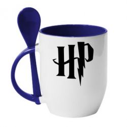 Чашка з ложкою Harry Potter logo 1 - PrintSalon
