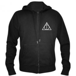 Чоловіче худі на блискавці Harry Potter logo - PrintSalon
