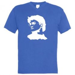 Чоловіча футболка з V-подібним вирізом Harry Potter silhouette - PrintSalon