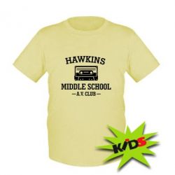 Дитяча футболка Hawkins middle school-PrintSalon Дитяча футболка Hawkins middle school