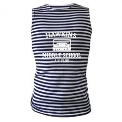 Майка-тельняшка Hawkins middle school - PrintSalon