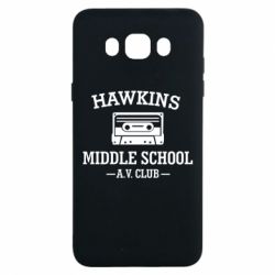 Чехол для Samsung J7 2016 Hawkins middle school - PrintSalon