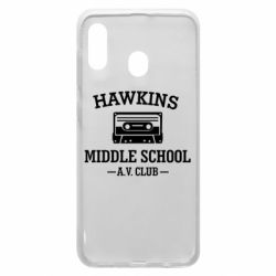 Чехол для Samsung A30 Hawkins middle school - PrintSalon