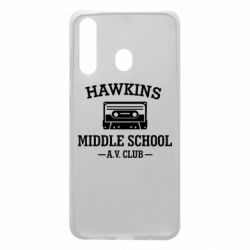 Чехол для Samsung A60 Hawkins middle school - PrintSalon