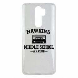 Чехол для Xiaomi Redmi Note 8 Pro Hawkins middle school - PrintSalon