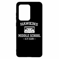 Чехол для Samsung S20 Ultra Hawkins middle school - PrintSalon